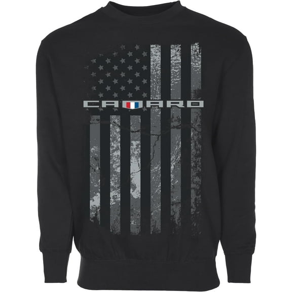 JH Design Men’s Chevy Camaro Flag Pullover Crewneck Sweatshirt Sm-3X