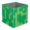 thumbnail image 3 of Lot de 2 boîtes de rangement en tissu Minecraft - Tête/caisse Creeper, 3 of 8