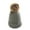 Gray, variant on HEVIRGO 2PCS Women Winter Solid Color Pompom Knitted Beanie Hat Thick Warm Stretch Ski Cap,Grey
