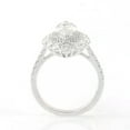thumbnail image 5 of solitaire jewels Art Deco Marquise Moissanite Halo Engagement Ring For Women, 10K White Gold, 5 of 8