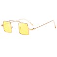 thumbnail image 2 of las mujeres de moda para hombre marco cuadrado de sol lente amarilla Lente amarilla marco ado Sunnimix Gafas de sol de las mujeres de la moda, 2 of 6