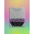 thumbnail image 3 of Proud Purple Banner T-Shirt Women -Smartprints Designs, Female Large, 3 of 4