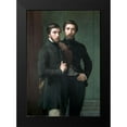 thumbnail image 2 of Flandrin, Hippolyte Jean 14x18 Black Modern Framed Museum Art Print Titled - Rene-Charles Dassy and His Brother Jean-Baptiste-Claude-Amede Dassy, 2 of 5