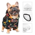 thumbnail image 3 of Fotbe Retro Video Game Sudadera con Estampado para Perros Pequeños – Suéter con Capucha para Mascotas, Tela Suave de Forro Polar con Bolsillo-Large, 3 of 7