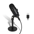 thumbnail image 1 of Micrófono condensador con cable para videochat, dispositivo de grabación con reducción de ruido, accesorios para PC de escritorio, juego de trípode, 1 of 4