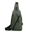 thumbnail image 1 of RXIRUCGD Sling Backpack, Multipurpose Crossbody Shoulder Bag Travel Hiking Daypack Green, 1 of 7