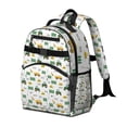 thumbnail image 2 of Cartoon Tractors Hats White Pattern Backpack for School,Cute School Bag,Schoolbag with Adjustable Shoulder Straps & Padded Back,15.25"x11.5"x5.25", 2 of 5