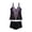 Purple-01, variant on STETMN Women Tankini Bathing Suit 2 Piece Swimsuit Scallop Trim Tankini Top with Bottom