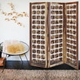 thumbnail image 2 of Contemporary Wood Squares 3 Panel Room Divider Screen, 2 of 3