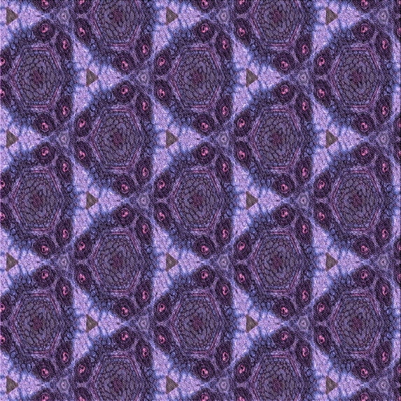 Ahgly Company Machine Washable Indoor Square Transitional Medium Purple Area Rugs, 4' Square