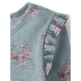 thumbnail image 2 of The Children's Place Toddler Girls Long Sleeve Floral Pointelle Flutter Top, Sizes 12M-5T, 2 of 3