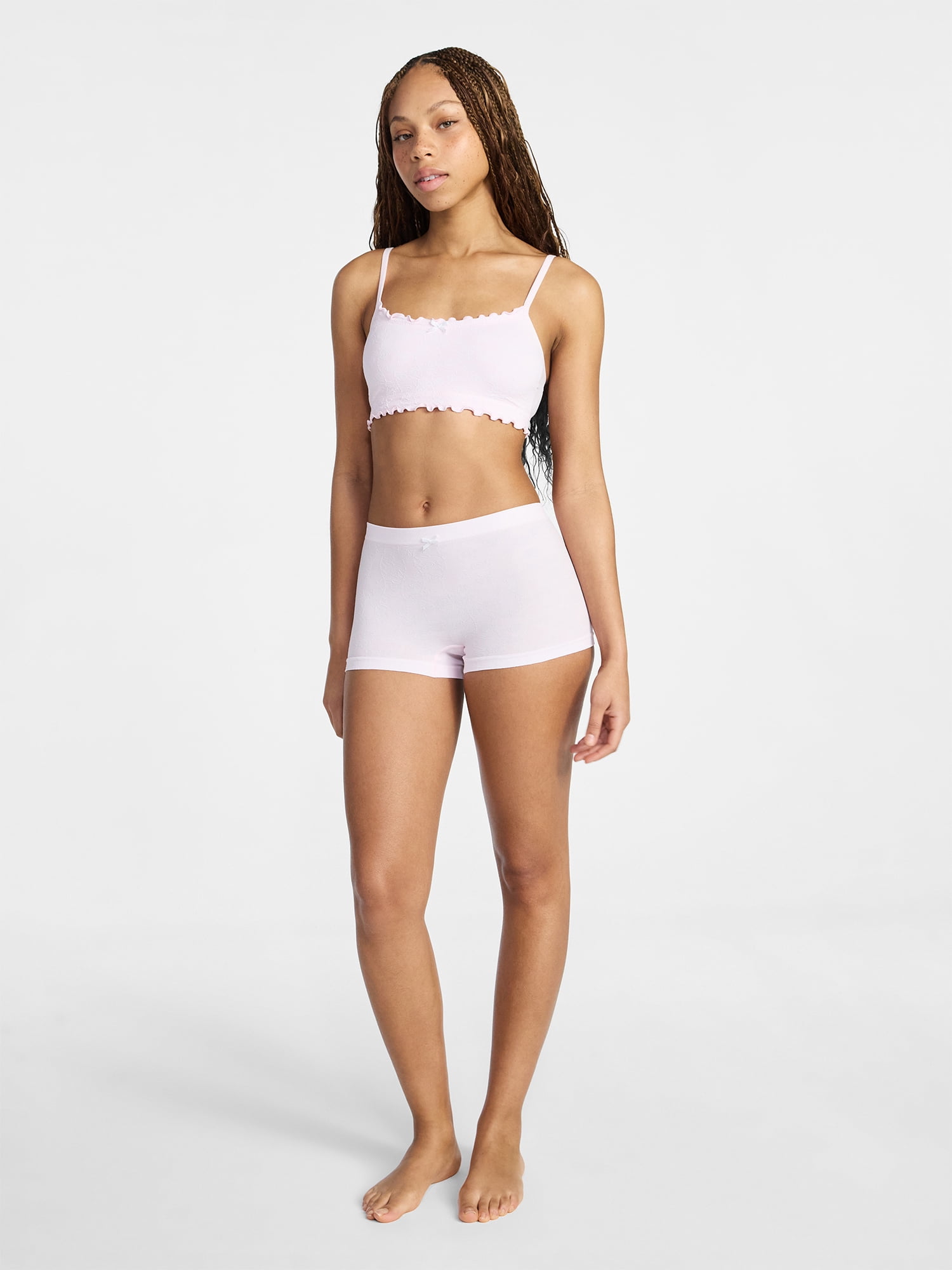 No Boundaries Seamless Cami and Boyshort Set, 2-Piece, Women's XS-XXXL