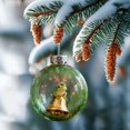 thumbnail image 4 of WKSCLPAI Spherical 3D Frog Christmas Hanging Ornament, Round Cute Decorative Pendant, Festive Indoor Home Xmas Tree Holiday Party Supplies, Style D, 4 of 7
