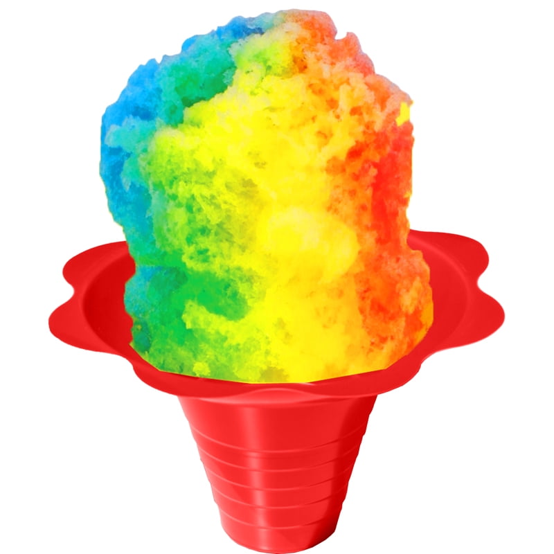 Shaved Ice or Snow Cone Flower Cups 8 ounce (medium), Case of 1000, 4