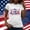 a1000_White, variant on Womens Summer Shirts Graphic Short Sleeve Pullover USA Years Anniversary 4th of July Independence Day American Flag Crew Neck Red White and Blue Blouses for Women Fashion