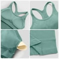 thumbnail image 5 of ANFERRY Women's Ribbed Workout Tank Tops with Built in Bra Racerback Athletic Top, 5 of 10