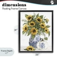 thumbnail image 4 of Stupell Industries Farmhouse Imperial Autumn Sunflowers Black Floating Frame Canvas Art, 25 x 31, by Cindy Jacobs, 4 of 8