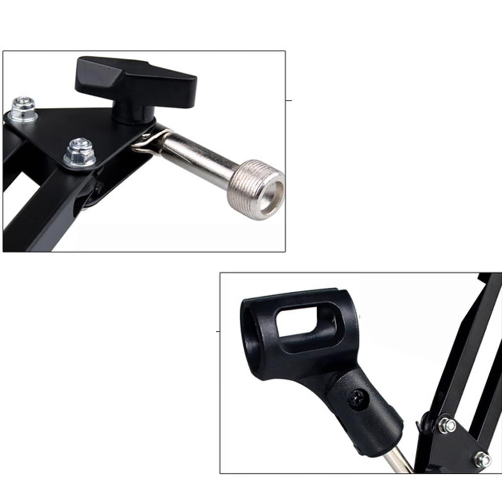 LeeQinersw Broadcasting Record Condenser Microphone Stand Adjustable Mic Bracket NB-37