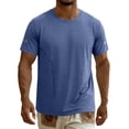 thumbnail image 5 of Akmaiox Men's and Big Men's Workout Shirts Short Sleeve Lightweight Quick Dry Athletic Active Tops Breathable Wicking Crew Neck Pullover M-5XL, 5 of 10
