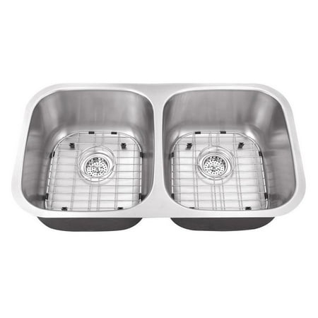 Schon Sc505018 Double Basin Undermount Kitchen Sink Walmart Com