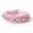 Pink, variant on Whimsical Novelty Pet Birthday Present, Premium Textured Leather Dog Collar As Festive Holiday Giveaway, Cosmic Blue, 1 Pack
