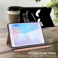 thumbnail image 3 of ELEHOLD Pattern Wallet Case for iPad Air 13 inch 2024/iPad Pro 12.9 inch 2022/2021/2020/2018,Premium PU Leather Auto Wake/Sleep Case Folio Stand Flip Cover with Pen Holder & Card Slot,Don't Touch, 3 of 9