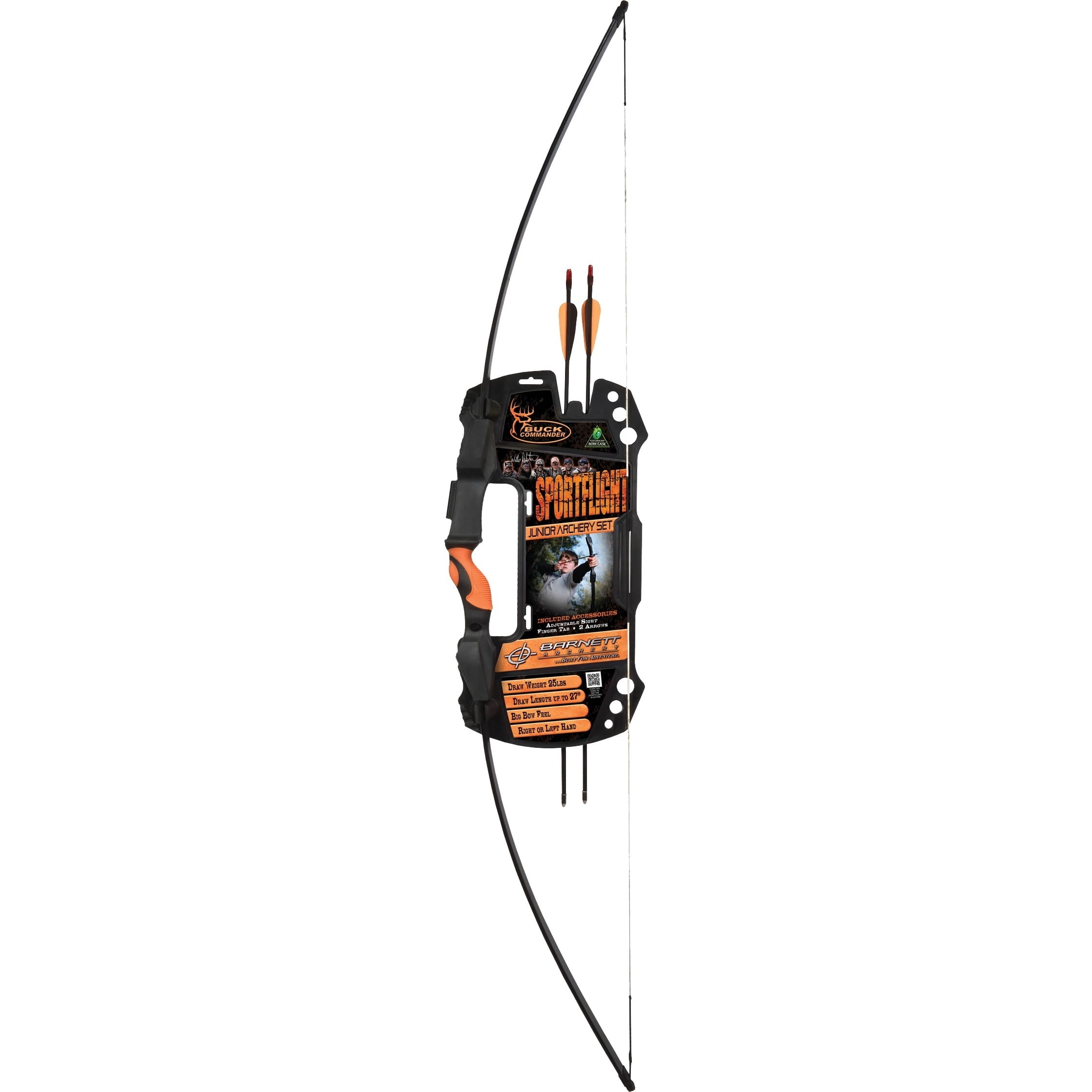 With 12 Arrows! Barnett Sportflight Adult Archery Kit 25lb Draw Recurve Bow 
