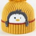 thumbnail image 5 of SPRING PARK Winter Cartoon Animal Print Earflap Hood Warm Plush Ball Knit Caps Hats Beanie Cap for Toddlers Baby Girls and Boys, 5 of 7