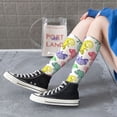 thumbnail image 3 of Lsque Cute Chameleons Printed Crew Socks Men's Women's LightWeight Thin Casual Calf Socks ,Knee High Socks,Cotton Socks, 3 of 9
