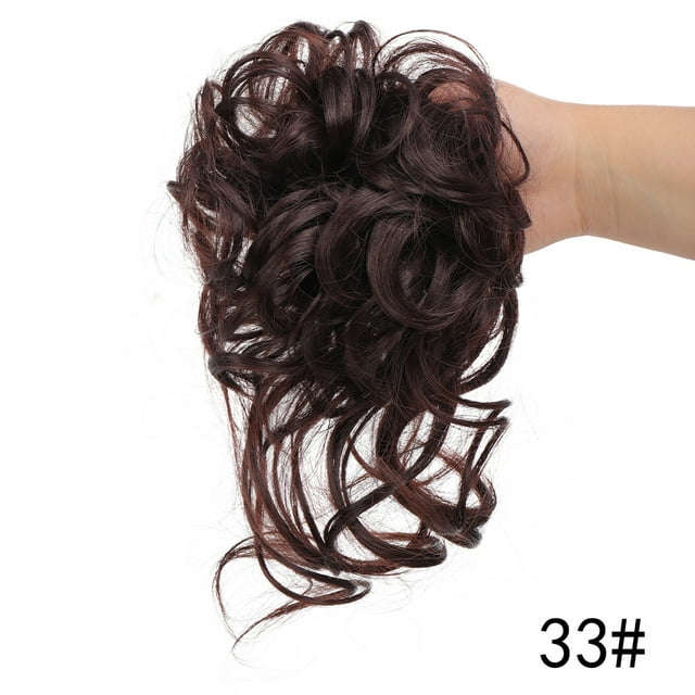 Yeacher Pièce de Cheveux Chignon Décoiffé Synthétique Chouchous Chignon Décoiffé Extensions