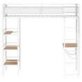 thumbnail image 3 of Coaster Lit Mezzanine de Style Transitionnel en Acier à 3 Tablettes pour Poste de Travail Simple sur Campus, Blanc, 3 of 8