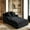 Black, variant on Bbbnuuiy Oversized Chaise Lounge Chair Indoor, 78" Corduroy Chaise Sofa, long enough to strech out on, 3 Soft Pillows Sofa Bed, No Assembly Required,Dark Gray