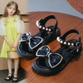 thumbnail image 2 of Ediodpoh Girls' Soft Sole Sandals for Spring/Summer Sandals for Kids Black 9.5, 2 of 9
