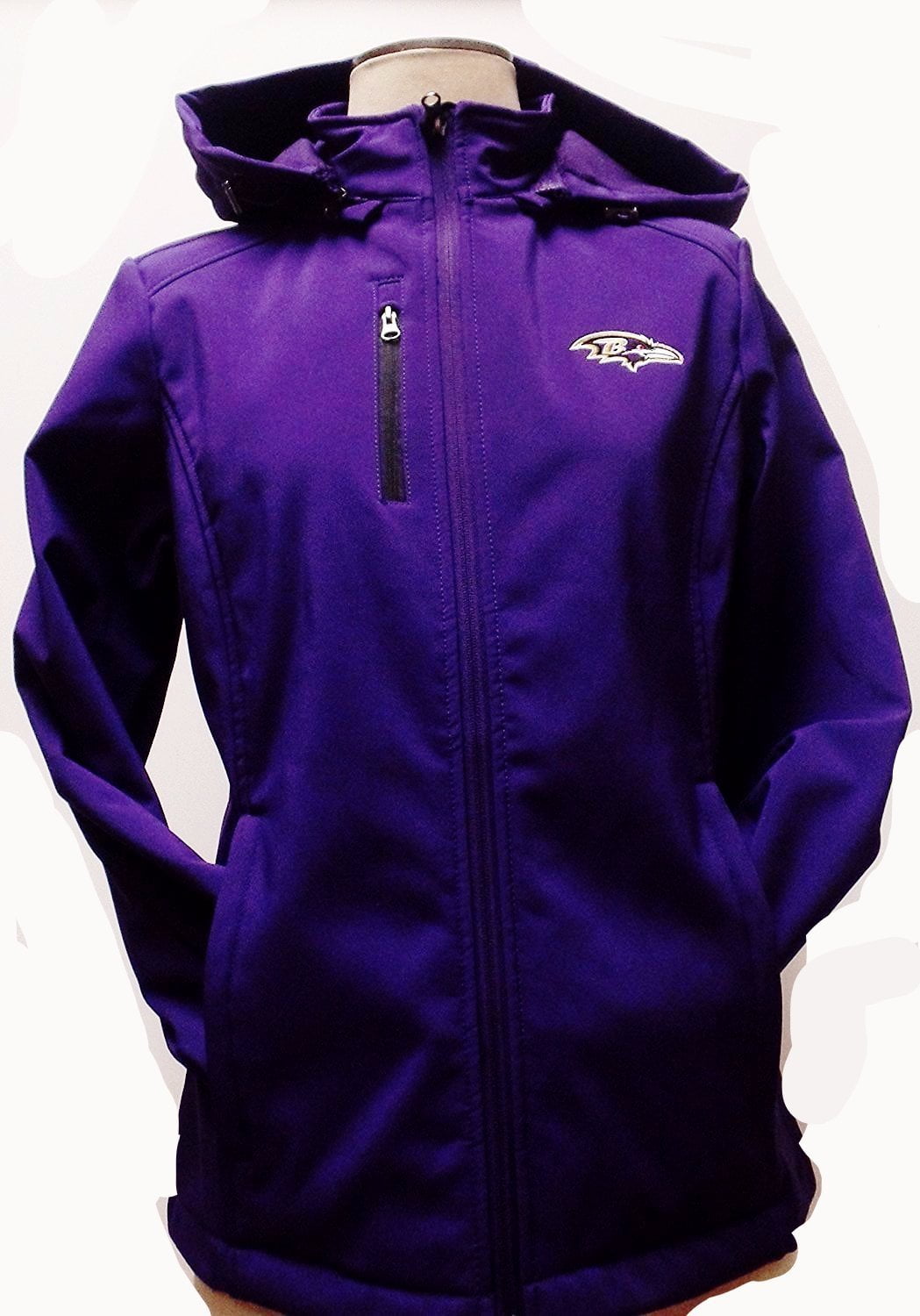 Baltimore Ravens Soft Shell Track Jacket With a Hood by G-III Sports