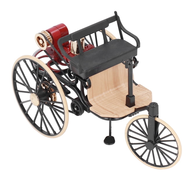 Modelo De Triciclo Clásico A Escala 1:12, Decoración De Triciclo Vintage, Coche Retro En Miniatura, Escultura De Bicicleta De Metal, Modelo De Dedo, Juego Creativo Para Muñecas