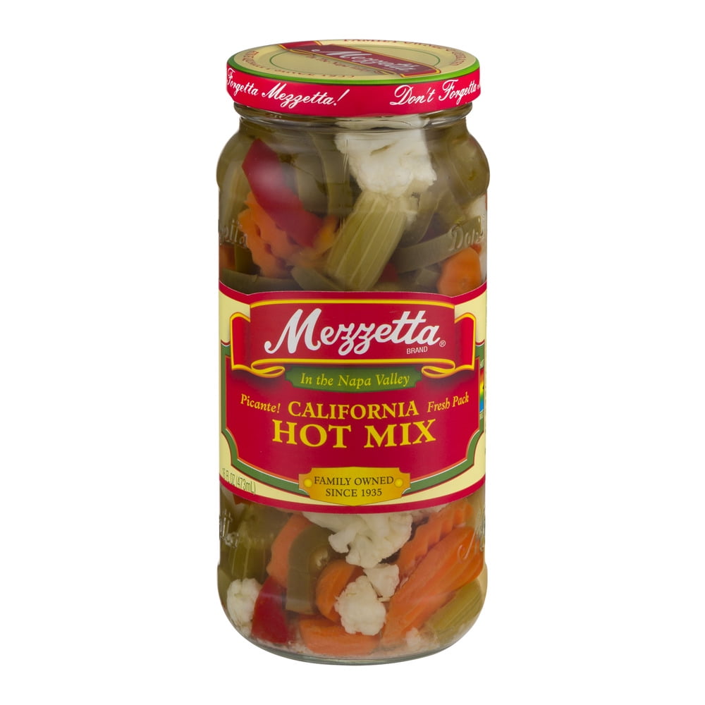 Mezzetta California Hot Vegetable Mix, 16 fl oz by G L Mezzetta Inc.