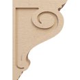 thumbnail image 3 of 7"W x 14"D x 21"H Classic Scroll Rough Cedar Woodgrain TimberThane Corbel, Primed Tan, 3 of 6