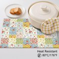 thumbnail image 5 of Placemat, Pioneer Flower Floral Print Pattern Place Mats Table Mat Set Of 2, PVC Washable Placemats for Party Kitchen Dining Decoration, 18x12 Inch, Fade Resistant, 5 of 6
