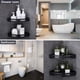 thumbnail image 3 of Estante de almacenamiento de esquina para baño, organizador de pared autoadhesivo de aluminio sin taladros, que aprovecha el espacio de la esquina no utilizado para ahorrar espacio y rendimiento a, 3 of 6