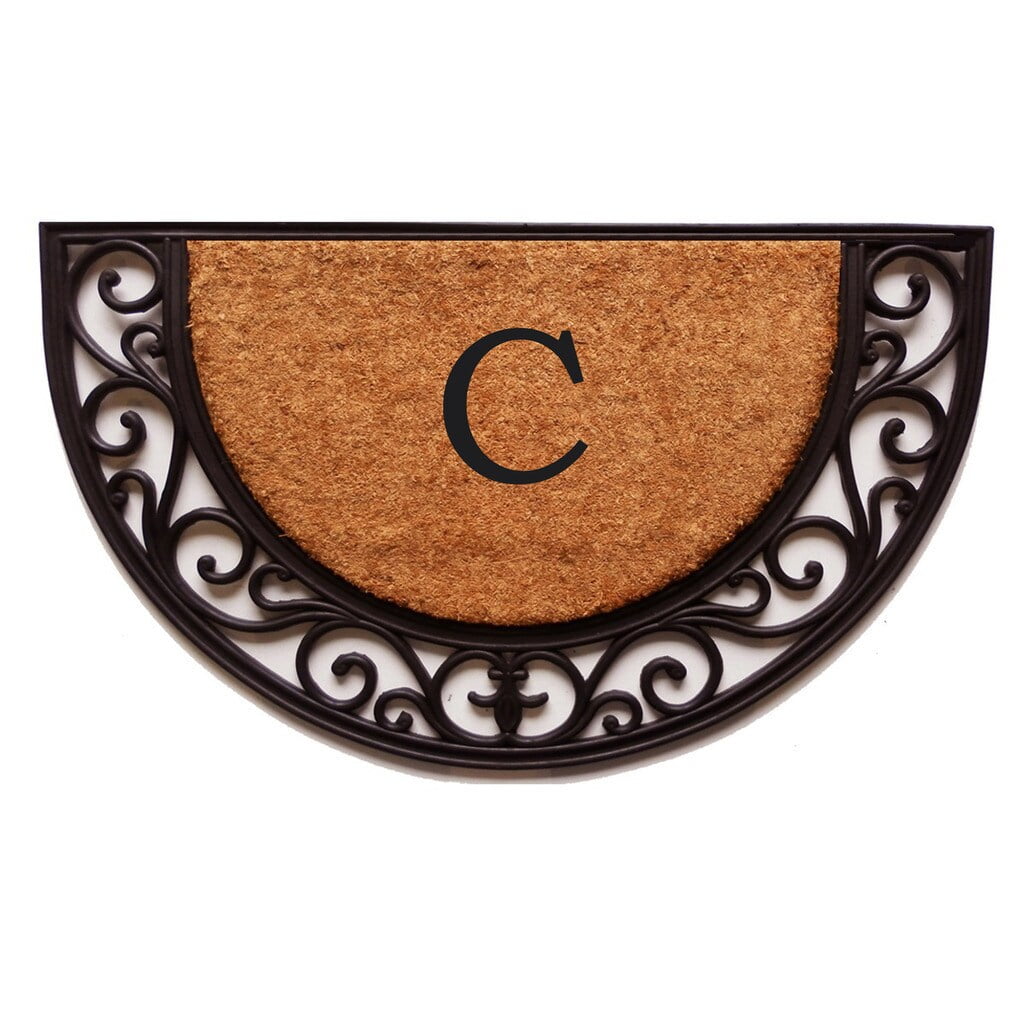Calloway Mills Plantation Arch Monogram Outdoor Doormat 18" x 30" (Letter T)