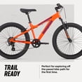 thumbnail image 3 of Mongoose Flatrock Mountain Bike, 24 Inch Wheels, Ages 10-15, Orange, 3 of 8