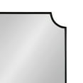 thumbnail image 4 of Kate and Laurel Healey Modern Scalloped Wall Mirror, 22 x 30, Black, Minimal Scallop Mirror for Classic Traditional Wall Decor, 4 of 8