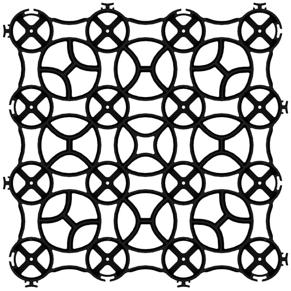 Gravalock Black interlocking Floor Mats, Easy to Install