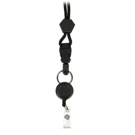 Miller Retractable Lanyard - Prestige Medical Nurse or Student Retractable Neck Lanyard 6053,Different Colors - Black