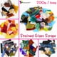 thumbnail image 2 of 200 g de restos de vidrieras para manualidades, vidrio Tiffany, mosaicos, pasatiempos, proveedor de materiales para bricolaje, fragmentos de vidrio, 2 of 5