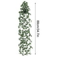 thumbnail image 2 of wtgtog Green Hanging Vines with False Leaves, Indoor Ceiling and Wall Decoration, Plastic Silk Material, Easy to Install, Versatile for Home and Wedding Decor, 2 of 5