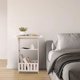 thumbnail image 5 of Cajón de almacenamiento moderno, estante de noche, white, 2-tiras, peque?o, almacenamiento multifuncional, armario de dormitorio, white, almacenamiento para ropa, para sala de estar, metal, 5 of 8