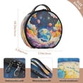 thumbnail image 3 of BZSMCE Makeup Bag Large Travel Cosmetic Bag with Adjustable Dividers Fashion Celestial Dance Printed, 3 of 7