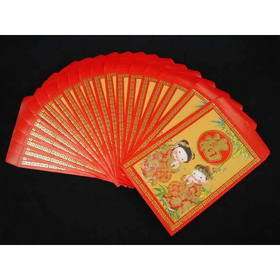 Pack Of 40PCS Colorful Chinese New Year Money Envelopes Hong Bao Lucky Money Bag