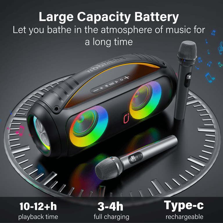 JYX, Party Speaker, Waterproof Outdoor Bluetooth, Portable Boombox